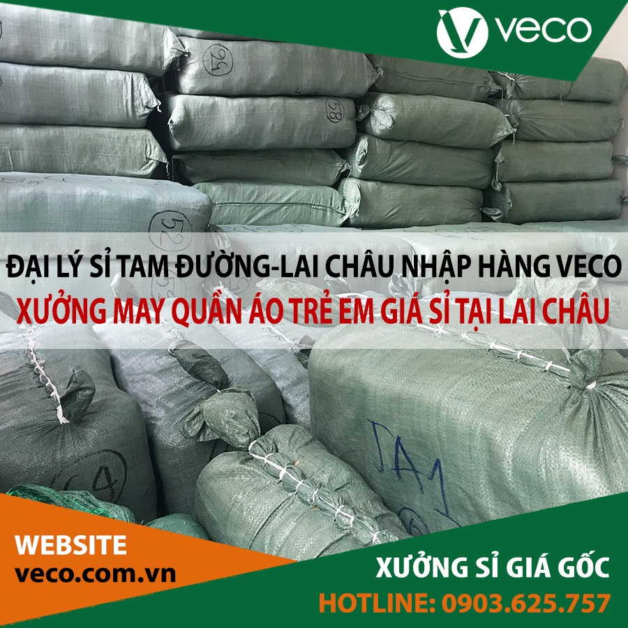 VECO-Xưởng may quần áo trẻ em giá sỉ tại Lai Châu